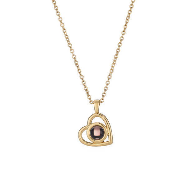 Angel wings heart inside pendant necklace sterling silver 925 nano tur –  Abu Mariam Jewelry